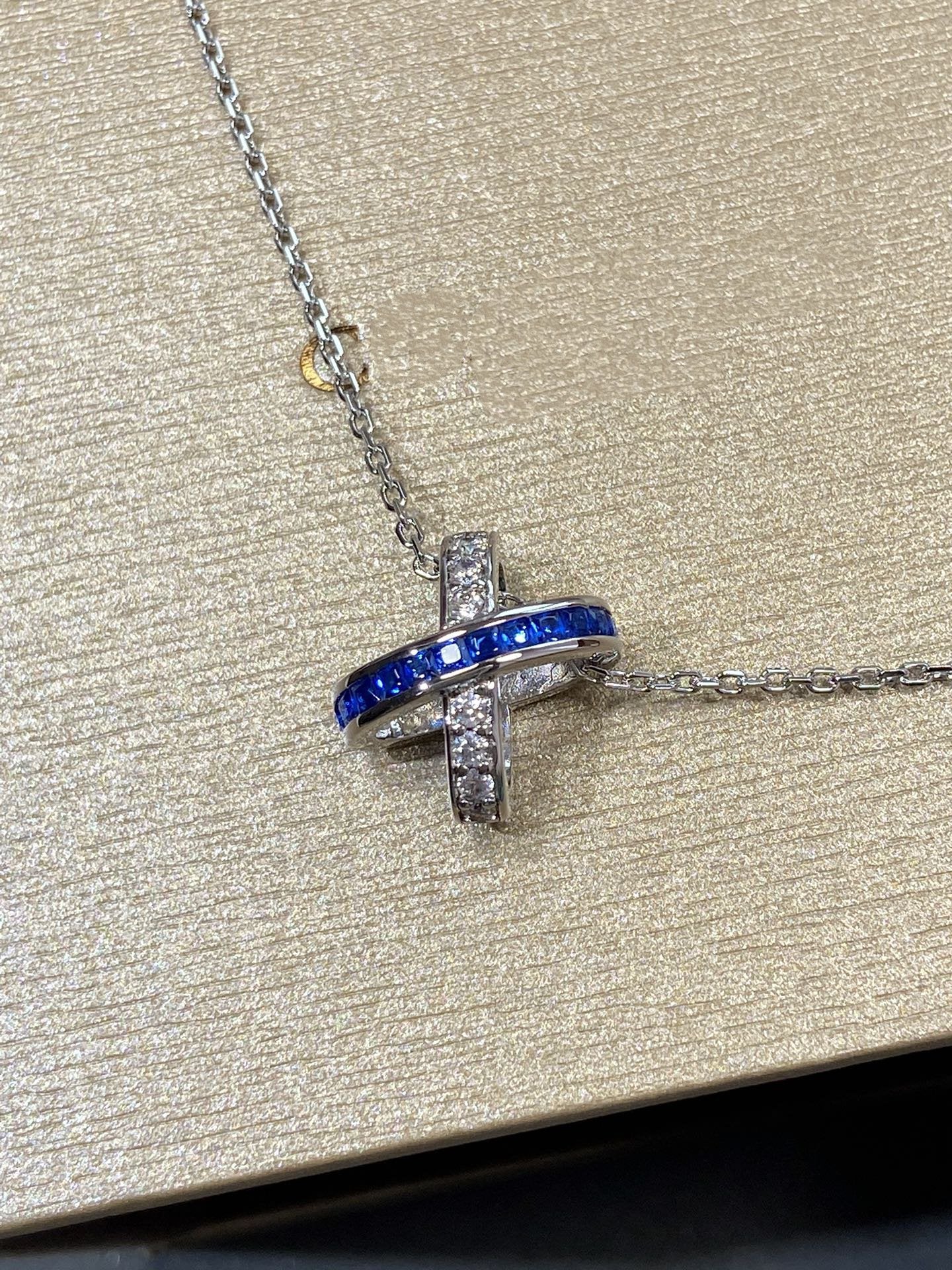 [Imperial] LIENS DIAMOND SILVER NECKLACE