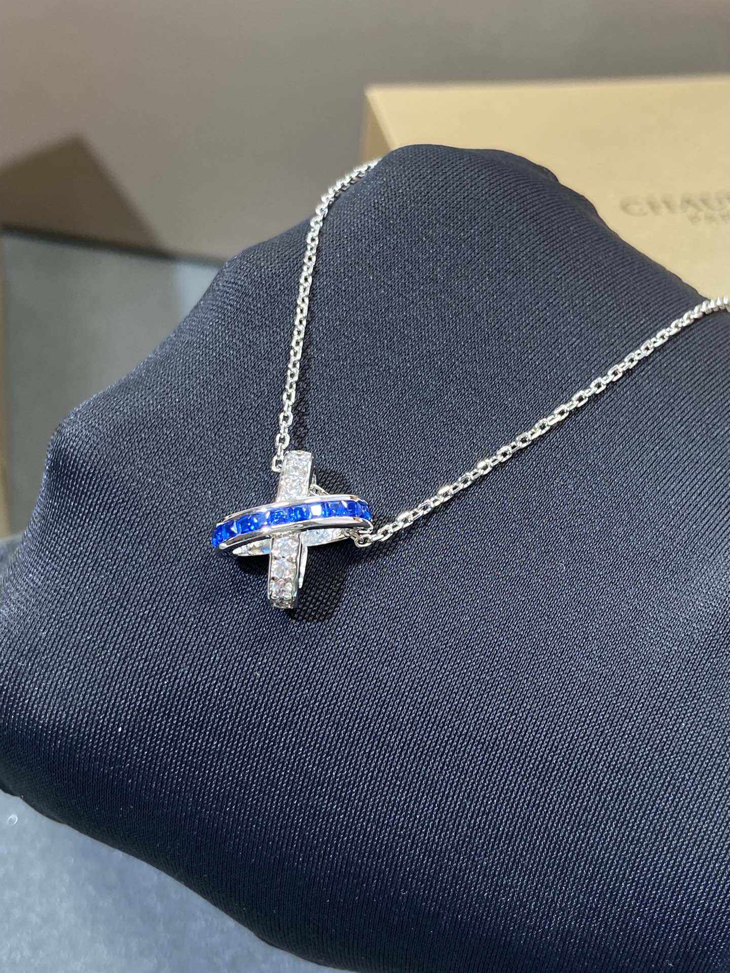 [Imperial] LIENS DIAMOND SILVER NECKLACE