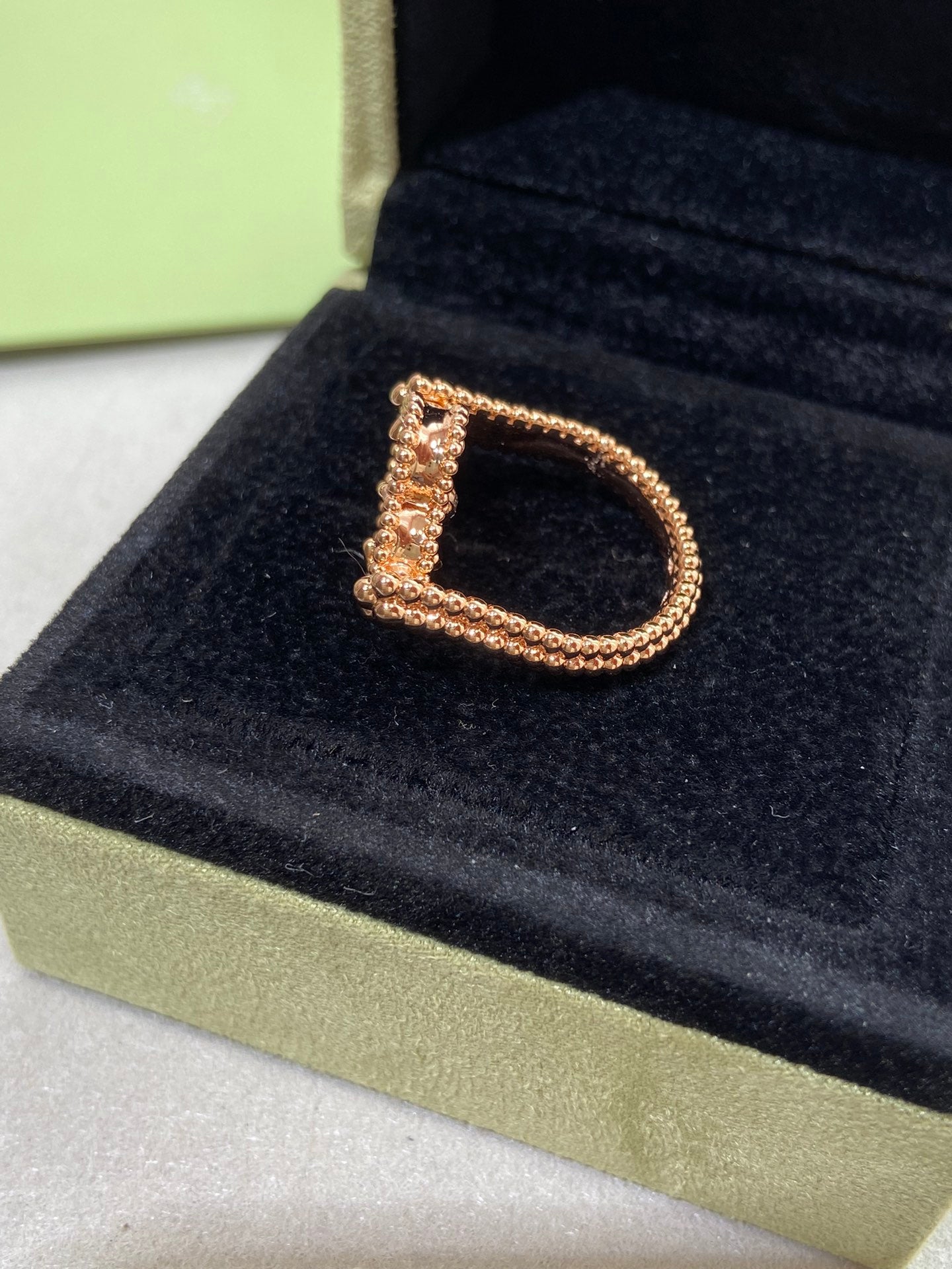 [Imperial] CLOVER RIVERSIBLE ROSE GOLD RING