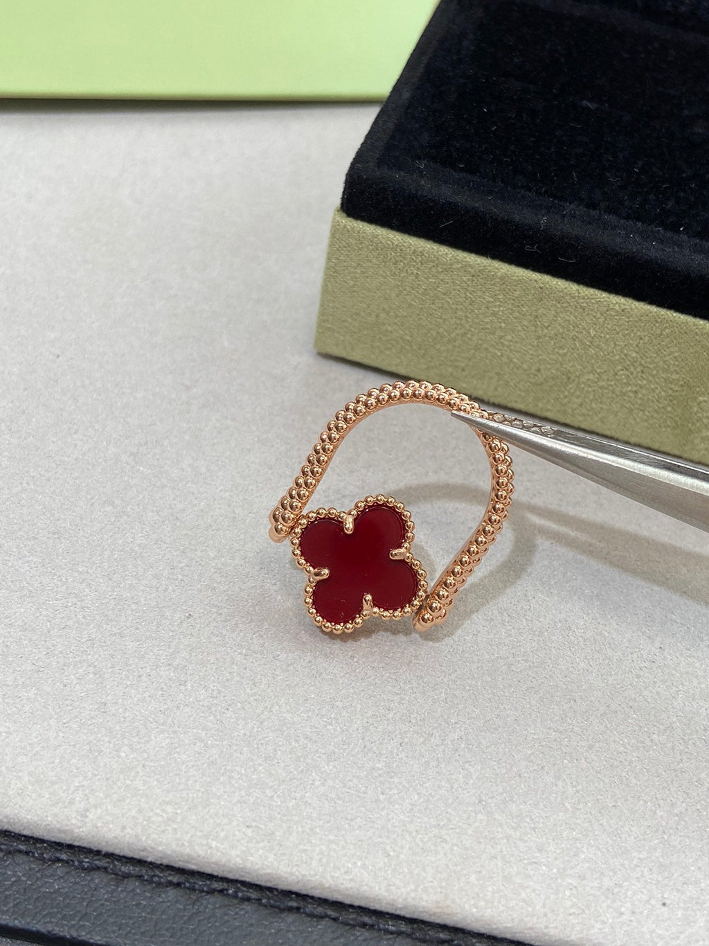 [Imperial] CLOVER RIVERSIBLE ROSE GOLD RING