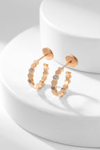 [Imperial] BEE LOVE DIAMOND HOOP EARRINGS