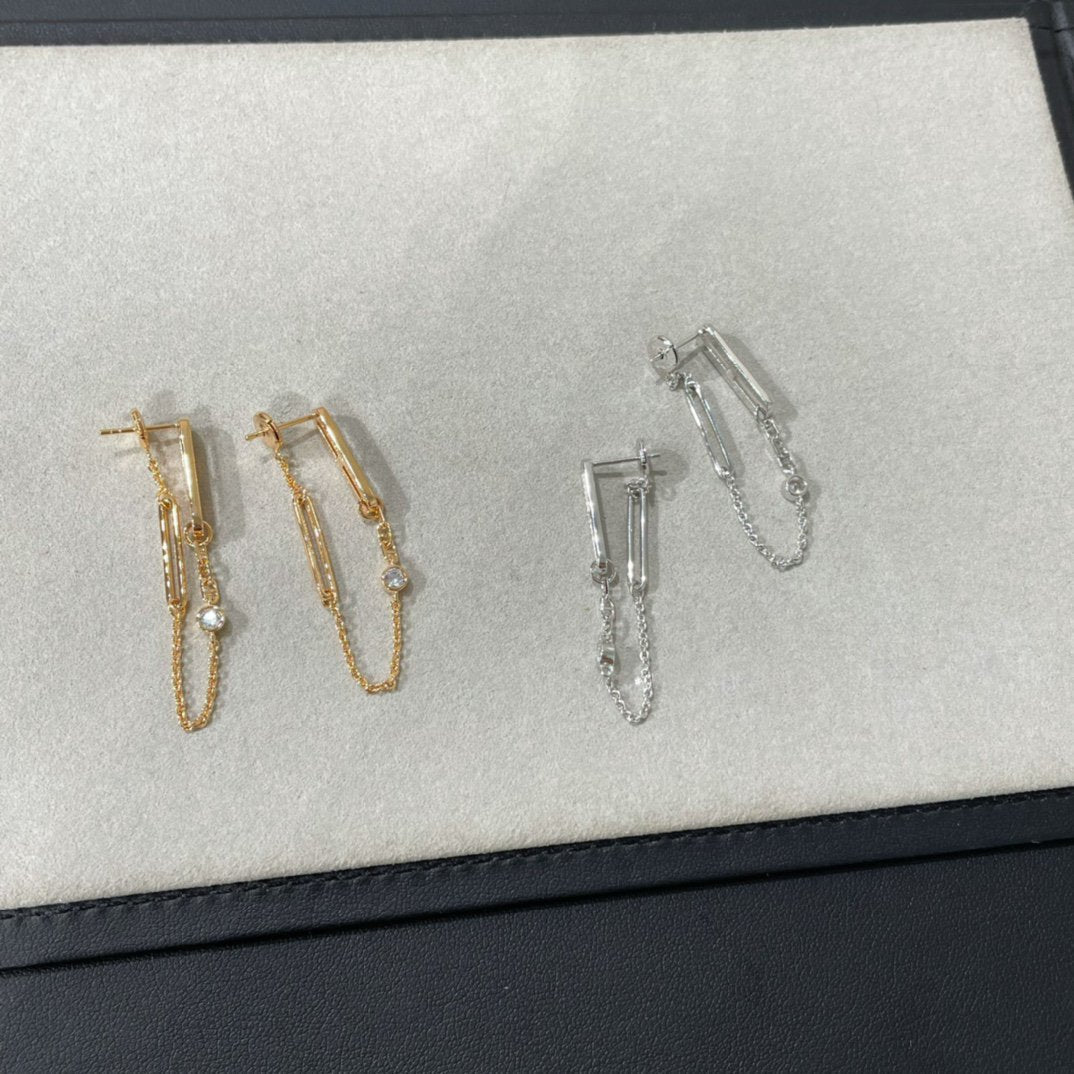 [Imperial] CHAINE CHAOS DIAMOND DROP EARRINGS