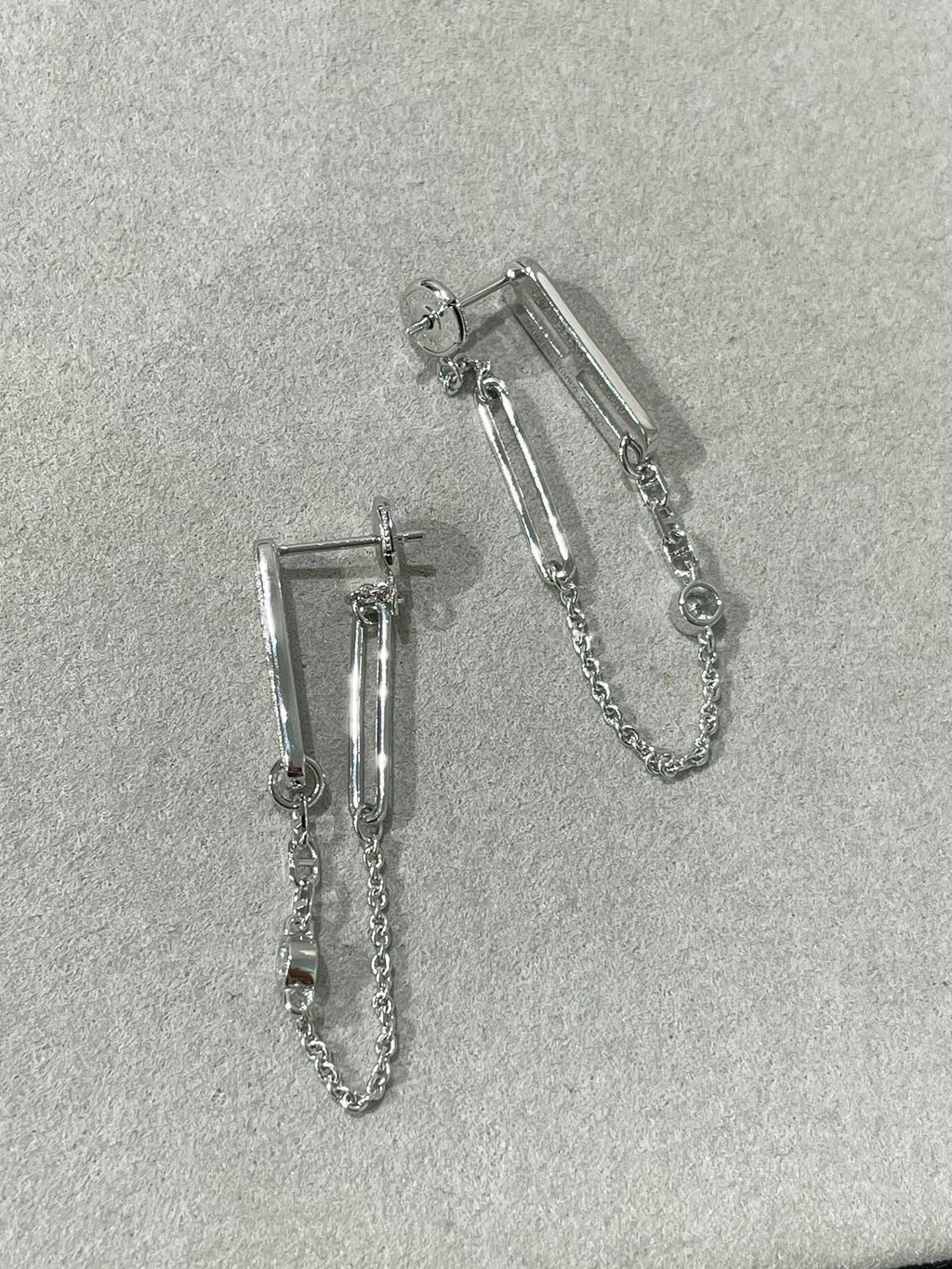 [Imperial] CHAINE CHAOS DIAMOND DROP EARRINGS