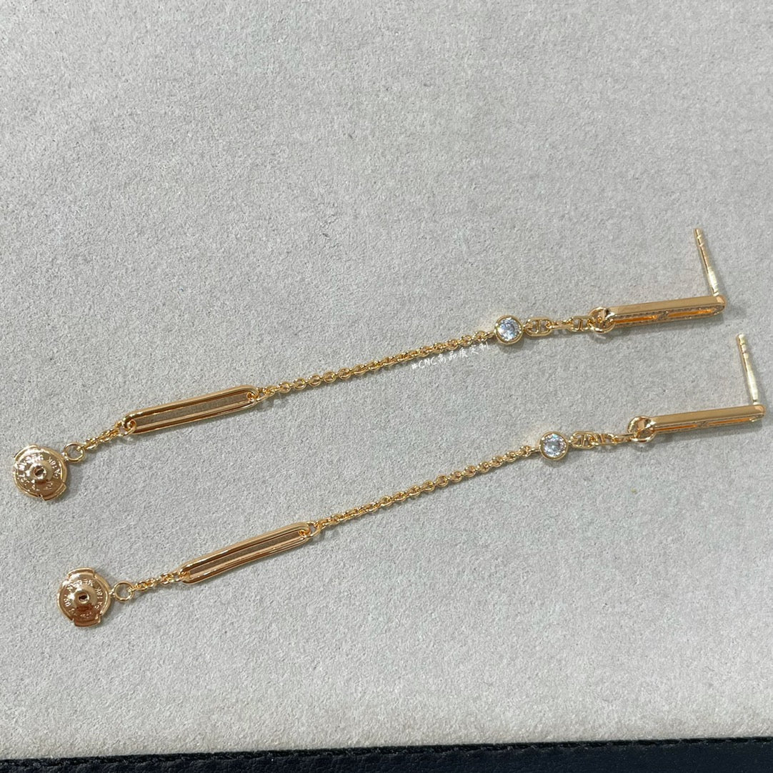 [Imperial] CHAINE CHAOS DIAMOND DROP EARRINGS