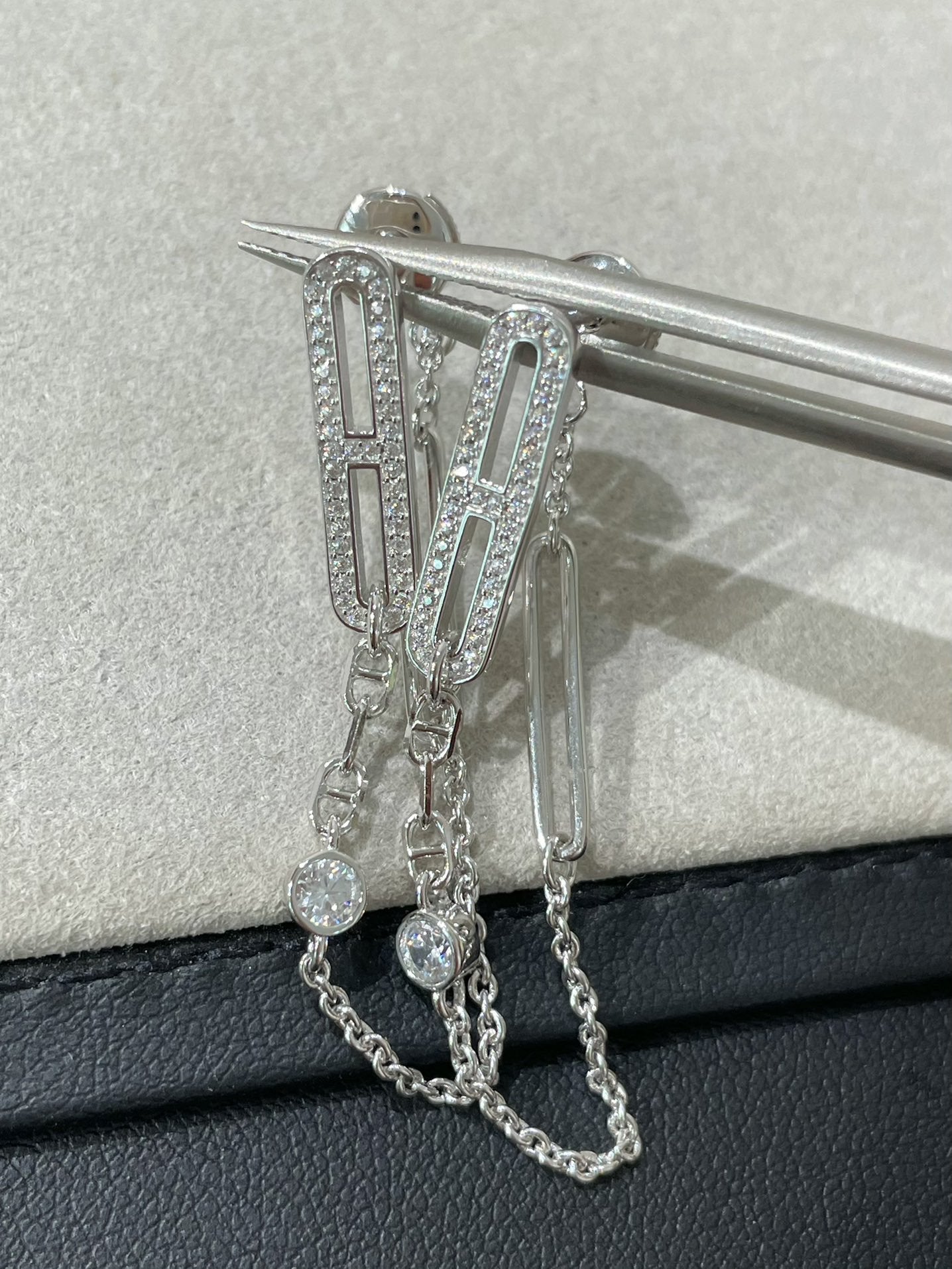 [Imperial] CHAINE CHAOS DIAMOND DROP EARRINGS