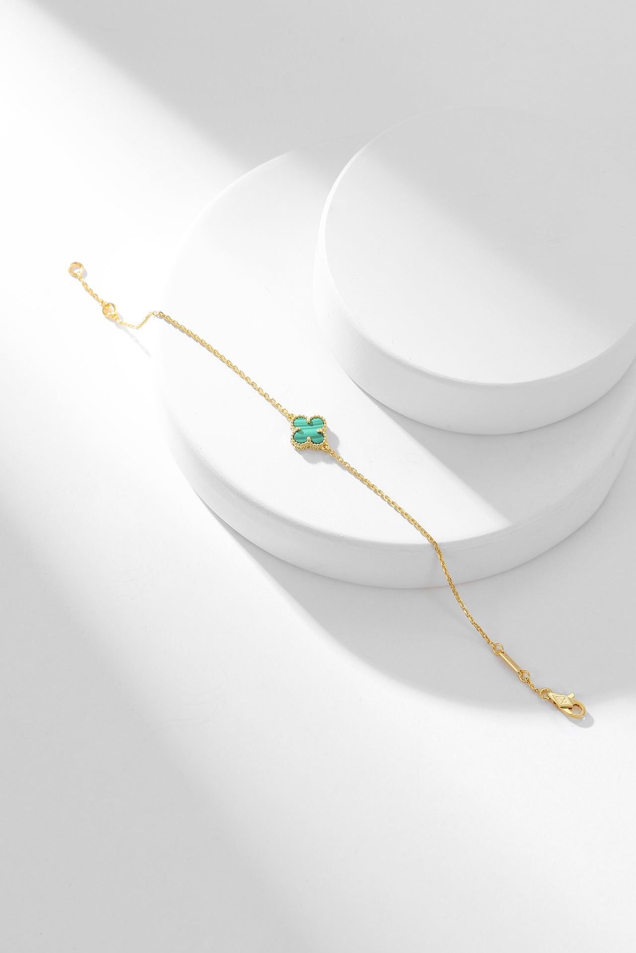 [Imperial] CLOVER BRACELET MALACHITE 1 MOTIF