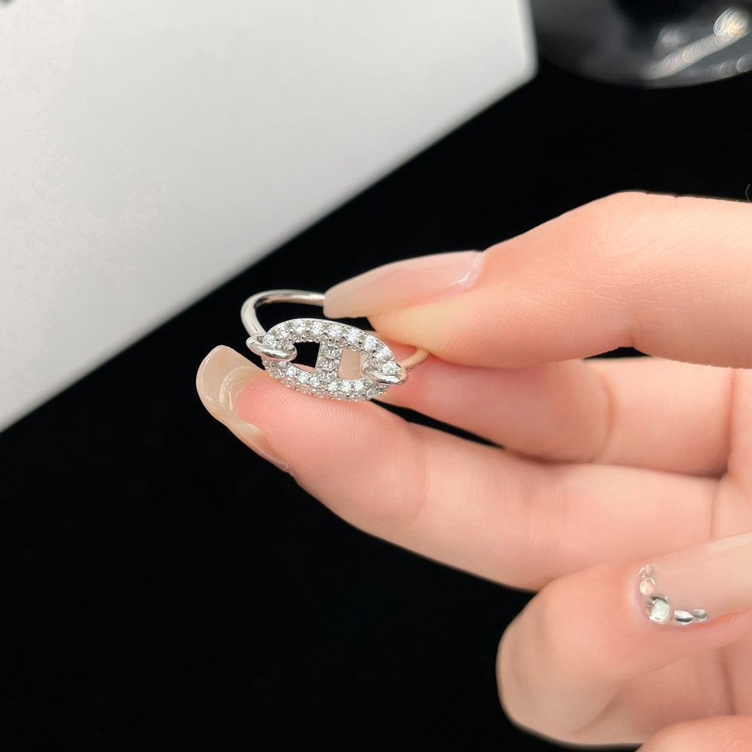[Imperial] RONDE SMALL SILVER DIAMOND RING