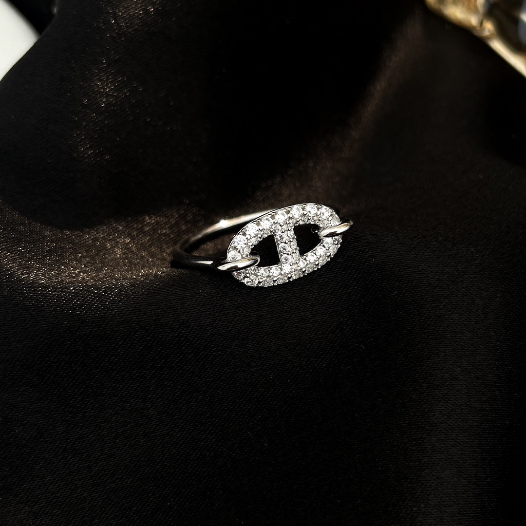 [Imperial] RONDE SMALL SILVER DIAMOND RING