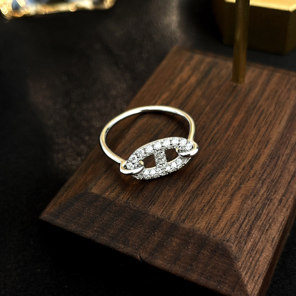 [Imperial] RONDE SMALL SILVER DIAMOND RING