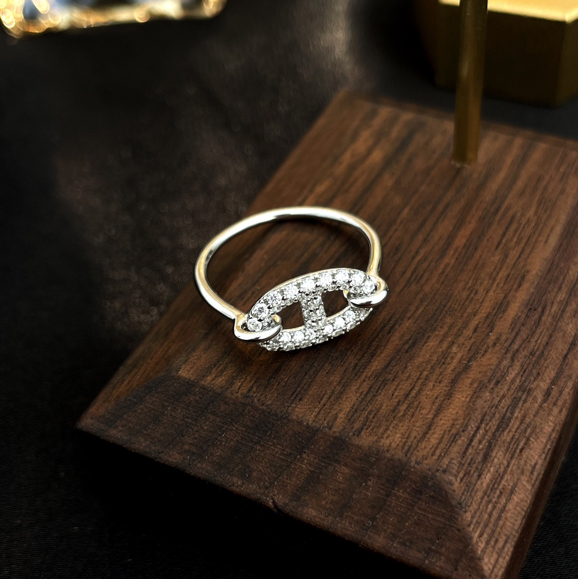 [Imperial] RONDE SMALL SILVER DIAMOND RING