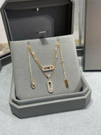 [Imperial] MOVE 2 ROW DIAMOND NECKLACE