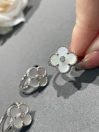 [Imperial] CLOVER SILVER MOP DIAMOND RING