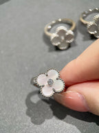 [Imperial] CLOVER SILVER MOP DIAMOND RING