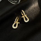 [Imperial] FORCE 10 FULL DIAMOND DROP EARRINGS MEDIUM MODEL