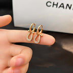 [Imperial] FORCE 10 FULL DIAMOND DROP EARRINGS MEDIUM MODEL