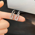 [Imperial] FORCE 10 FULL DIAMOND DROP EARRINGS MEDIUM MODEL