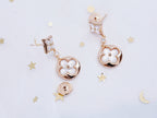 [Imperial] STAR AND SUN PINK GOLD MOP DROP EARRINGS