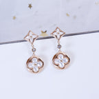 [Imperial] STAR AND SUN PINK GOLD MOP DROP EARRINGS
