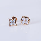 [Imperial] STAR AND SUN PINK GOLD MOP STUD EARRINGS
