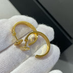 [Imperial] LOVE DIAMOND GOLD HOOP EARRINGS