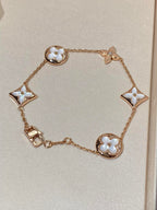 [Imperial] STAR AND SUN 5 MOTIF MOP PINK GOLD BRACELET