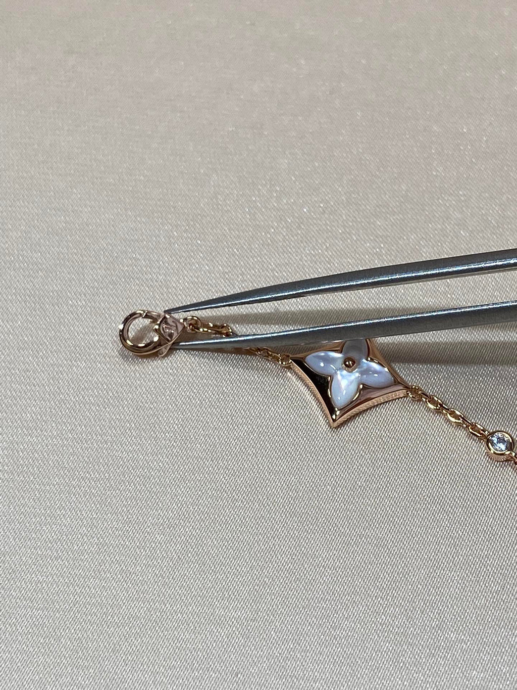 [Imperial] STAR 4 MOTIF MOP DIAMOND PINK GOLD BRACELET