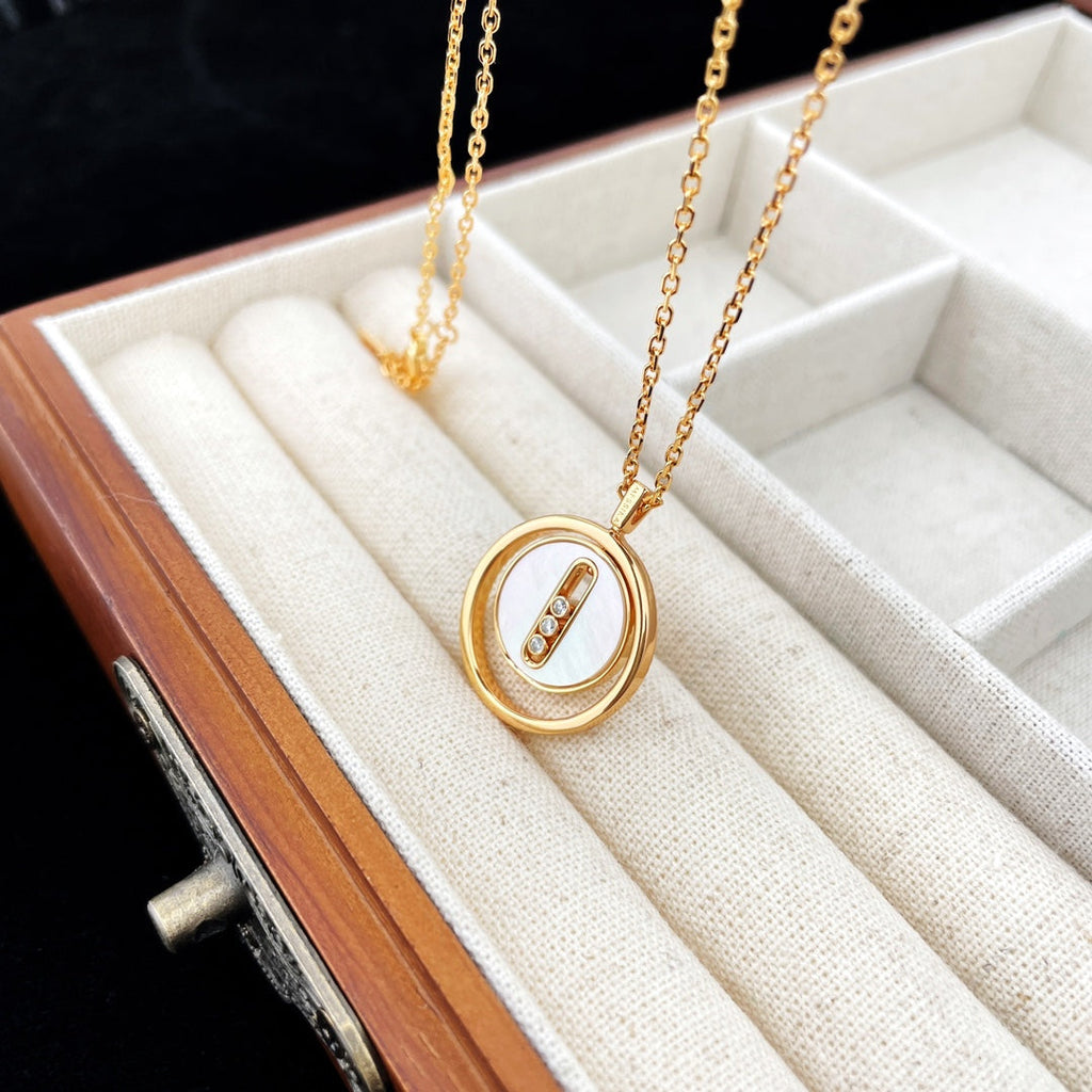 [Imperial]  MOVE MOP PINK GOLD NECKLACE
