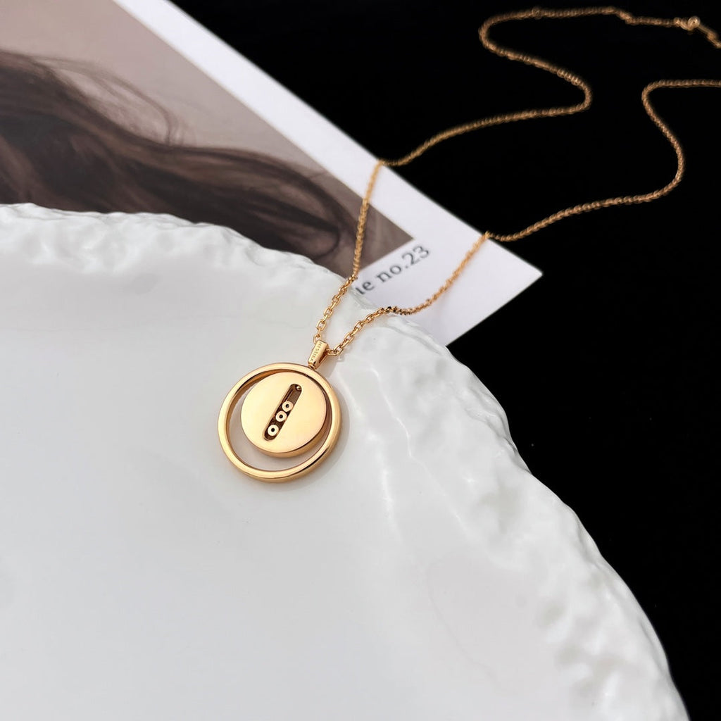 [Imperial]  MOVE MOP PINK GOLD NECKLACE