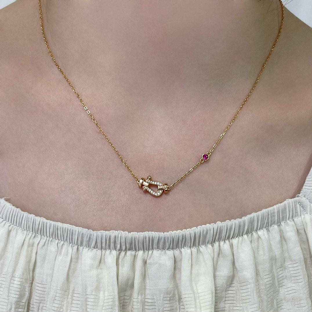 [Imperial] FORCE 10 DIAMOND PINK GOLD NECKLACE
