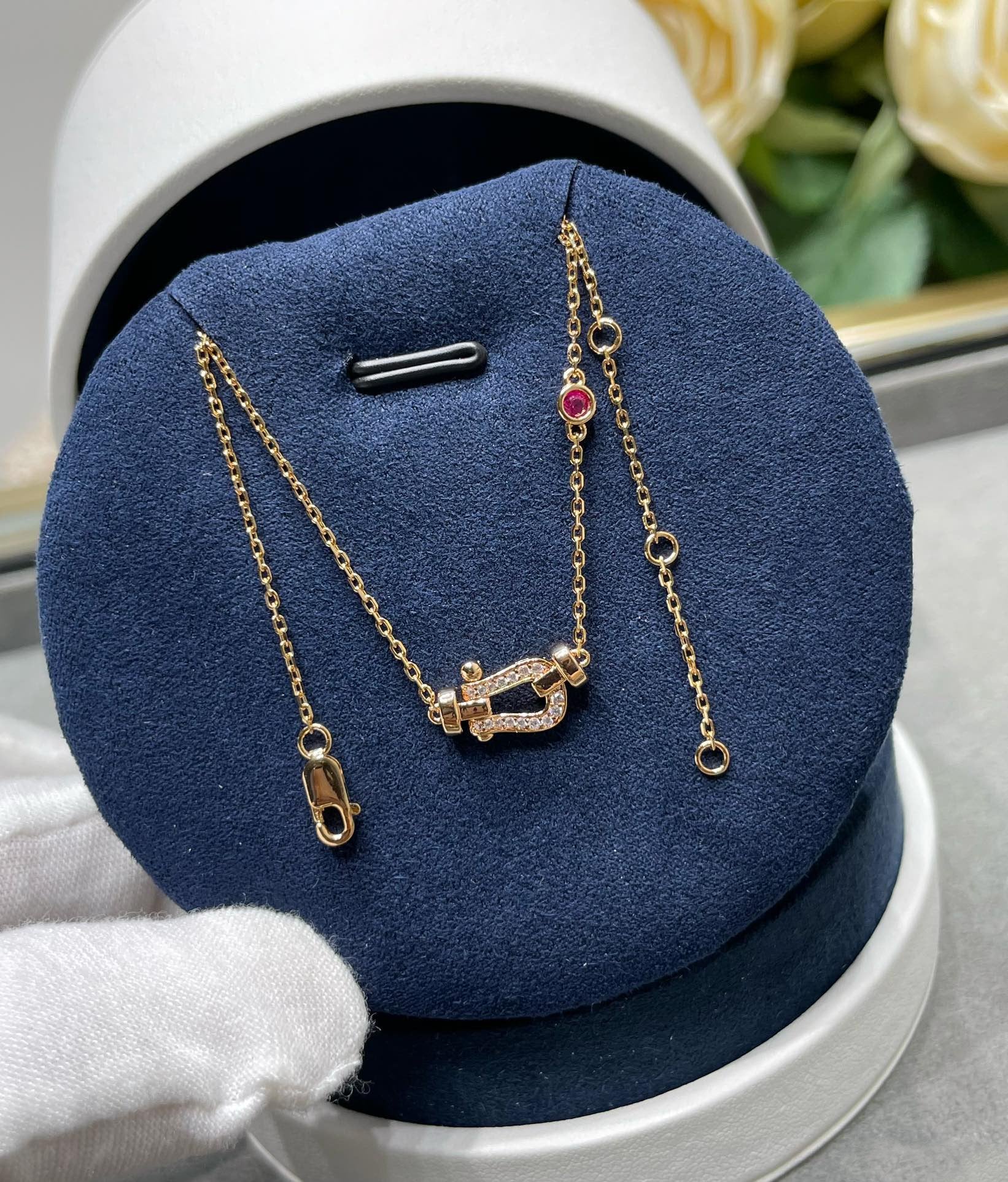 [Imperial] FORCE 10 DIAMOND PINK GOLD NECKLACE