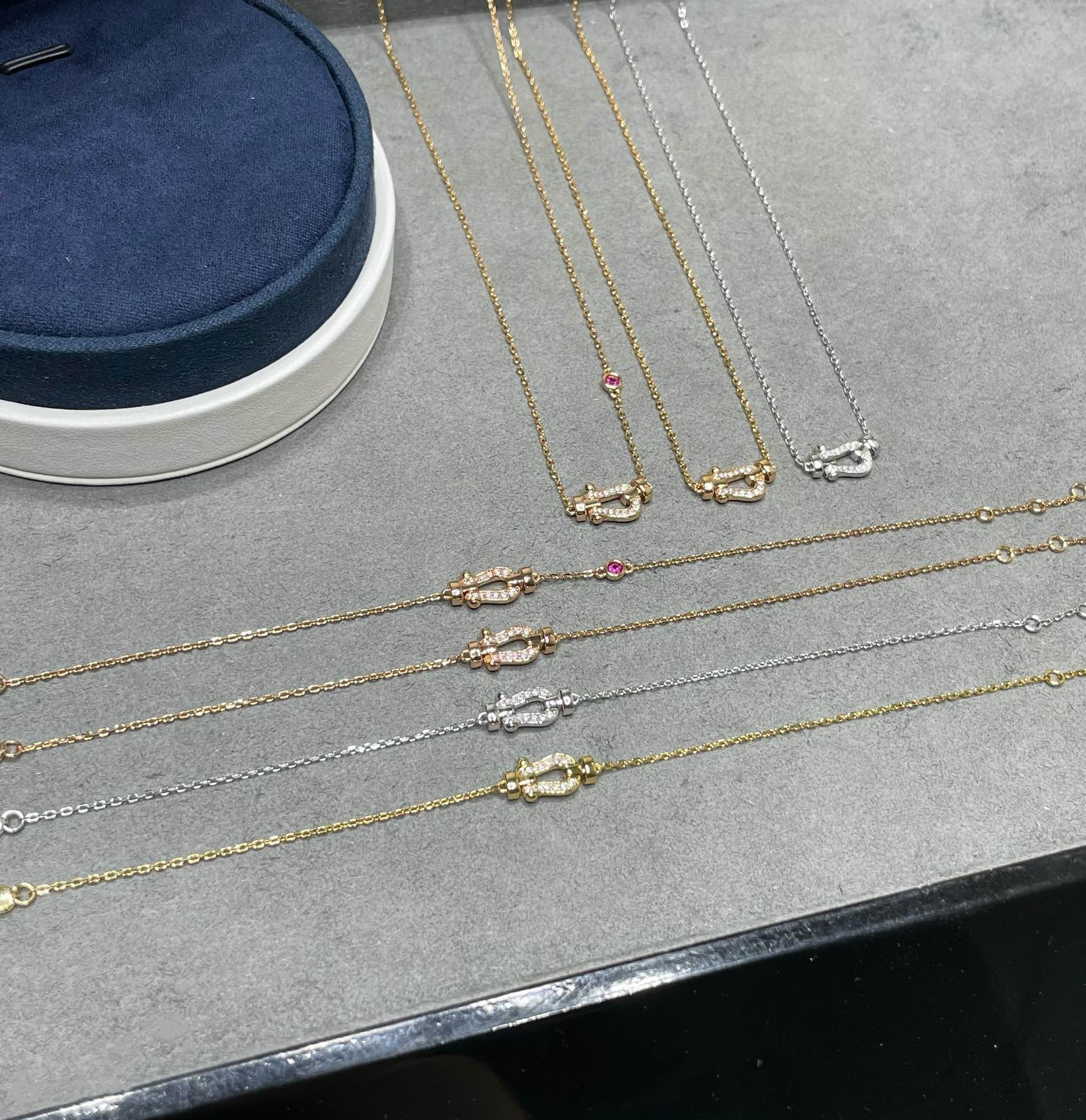 [Imperial] FORCE 10 DIAMOND PINK GOLD NECKLACE