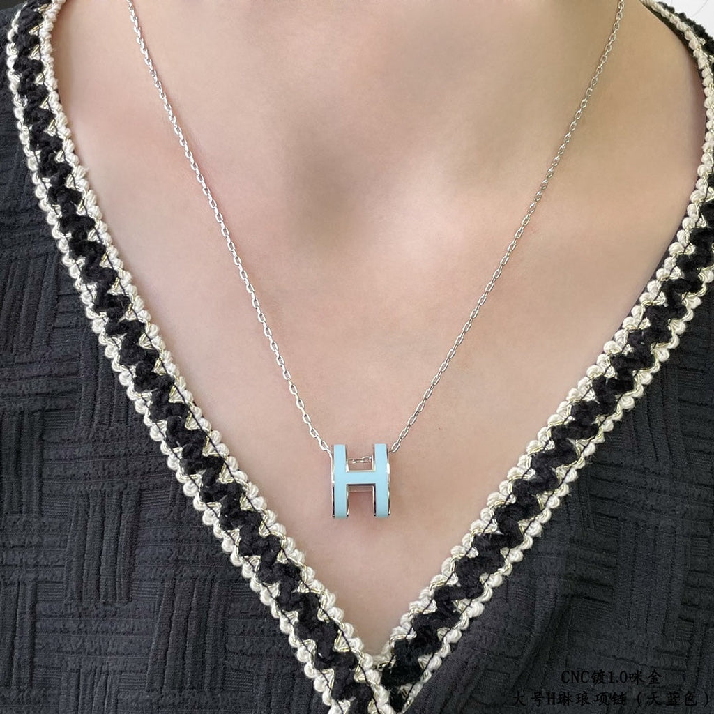 [Imperial] POP H SKY BLUE NECKLACE