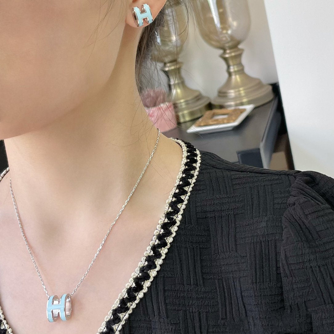 [Imperial] POP H SKY BLUE NECKLACE