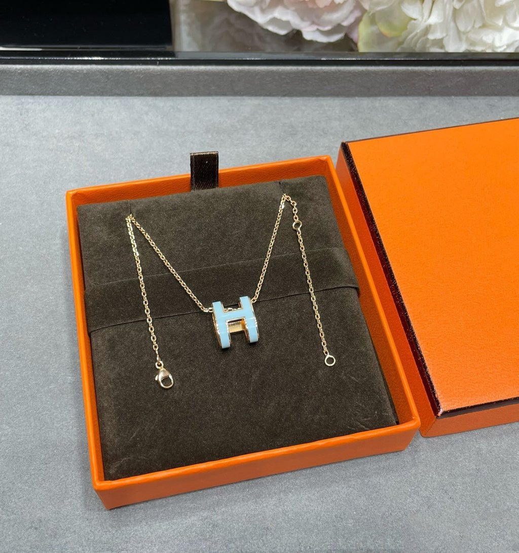 [Imperial] POP H SKY BLUE NECKLACE