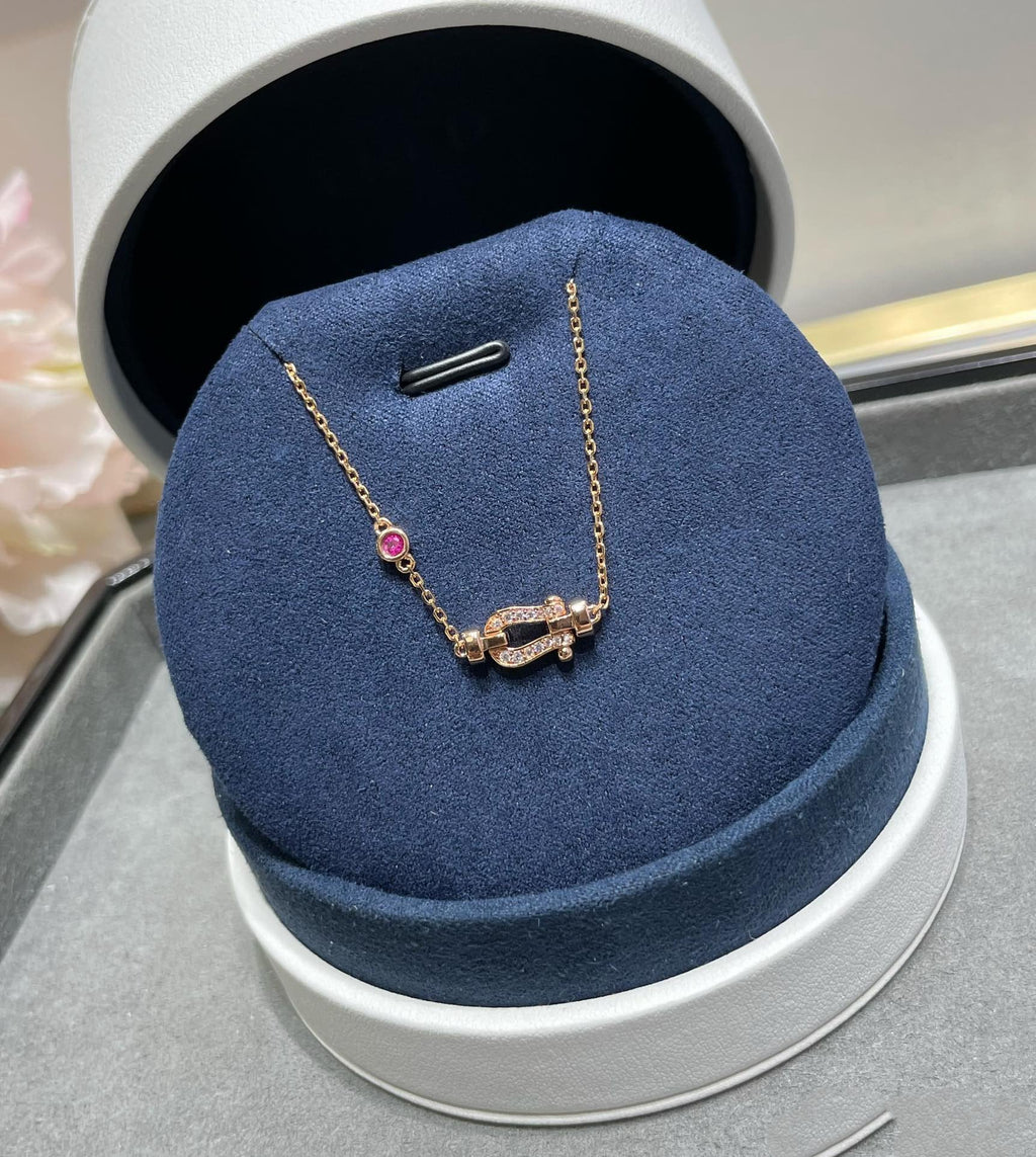 [Imperial] FORCE 10 DIAMOND CHAIN LINK PINK GOLD BRACELET