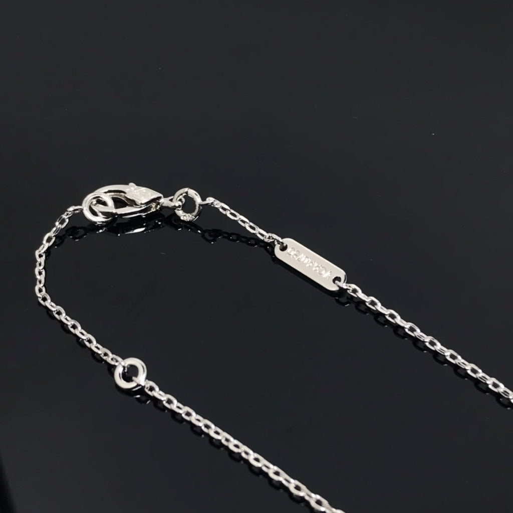 [Imperial] CLOVER PIETERSITE SILVER LONG NECKLACE