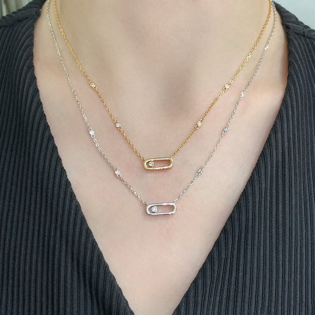 [Imperial] MOVE UNO DIAMOND NECKLACE