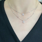 [Imperial] MY TWIN 2 ROW DIAMOND NECKLACE