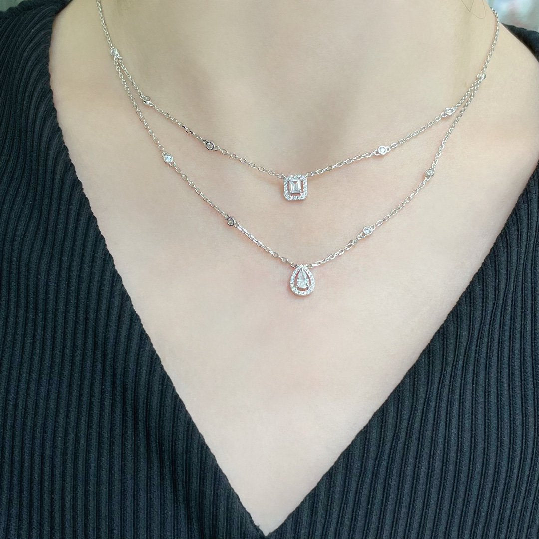 [Imperial] MY TWIN 2 ROW DIAMOND NECKLACE