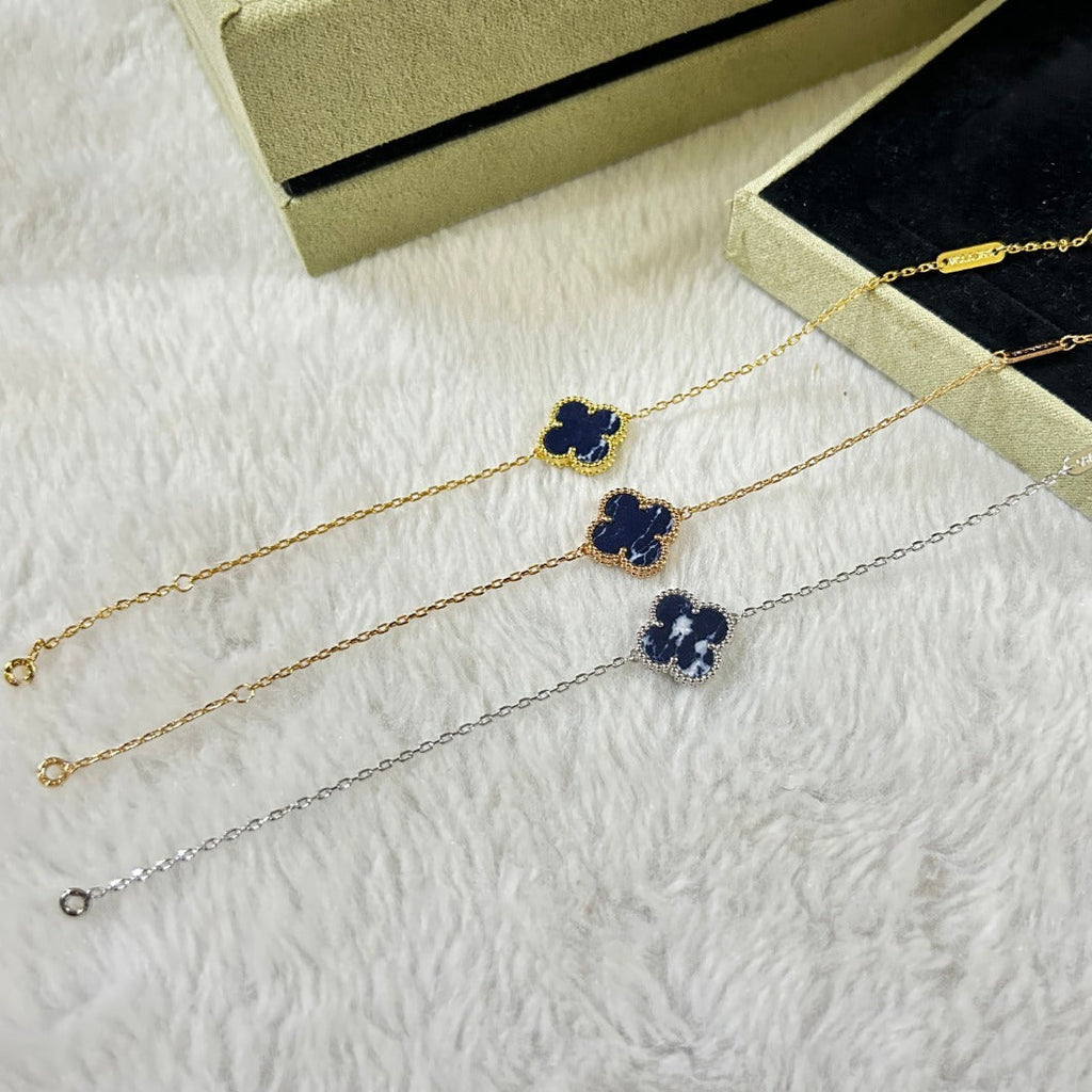 [Imperial] CLOVER 1 MOTIF PIETERSITE BRACELET