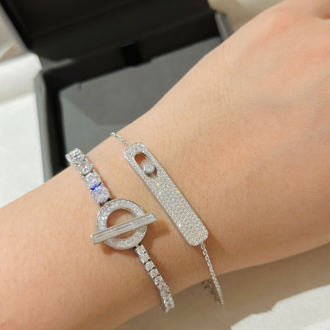 [Imperial] MOVE CLASSIQUE DIAMOND PAVED BRACELET