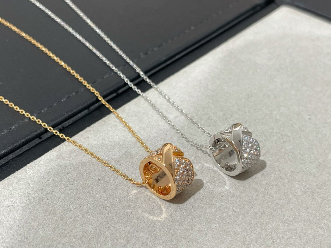 [Imperial] LIENS EVIDENCE DIAMOND PAVED NECKLACE