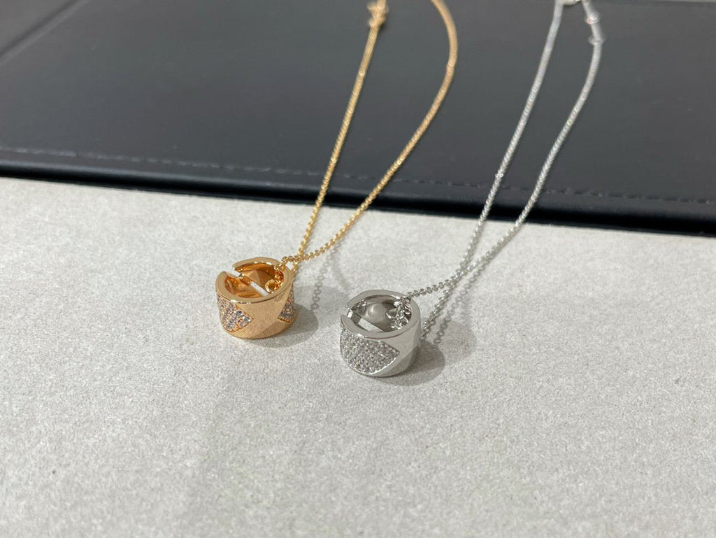 [Imperial] LIENS EVIDENCE DIAMOND PAVED NECKLACE