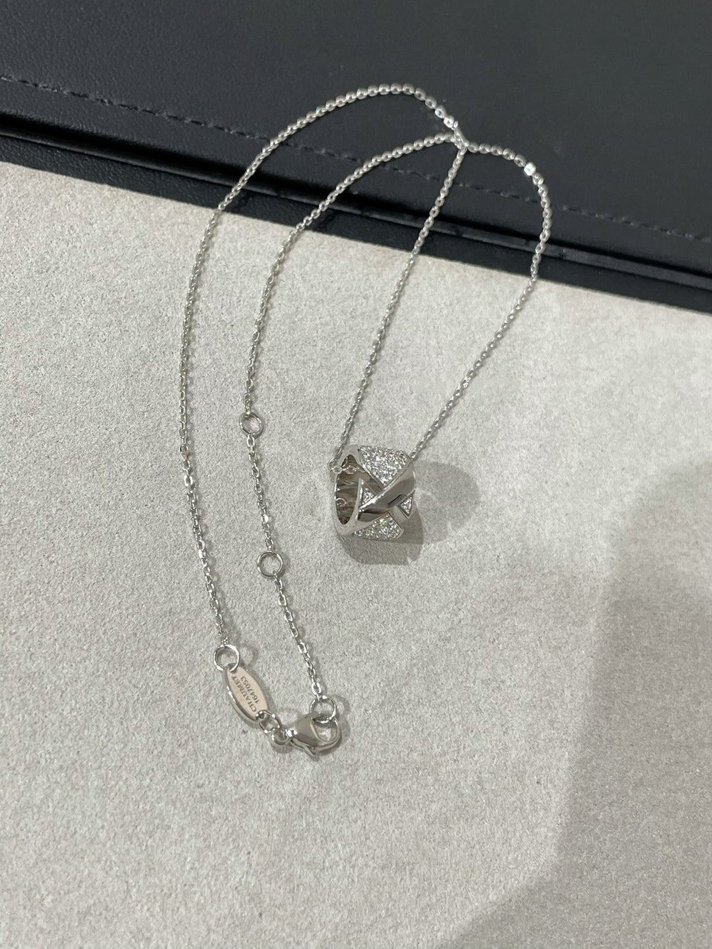 [Imperial] LIENS EVIDENCE DIAMOND PAVED NECKLACE