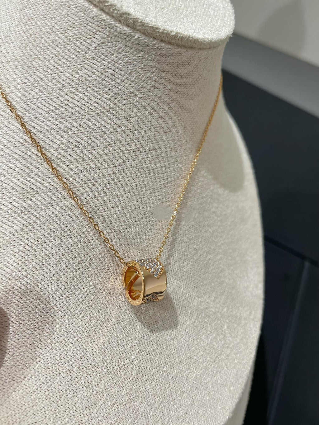 [Imperial] LIENS EVIDENCE DIAMOND PAVED NECKLACE