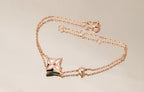 [Imperial] STAR PINK MOP 1 DIAMOND PINK GOLD NECKLACE