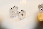[Imperial] CLOVER MINI TURQUOISE SILVER STUD EARRINGS