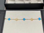 [Imperial]New CLOVER 5 MOTIF BLUE AGATE BRACELET COLLECTION