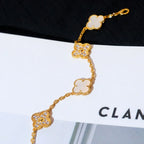 [Imperial]New CLOVER WHITE PEARL MOP 5 MOTIF BRACELET COLLECTION