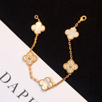 [Imperial]New CLOVER WHITE PEARL MOP 5 MOTIF BRACELET COLLECTION